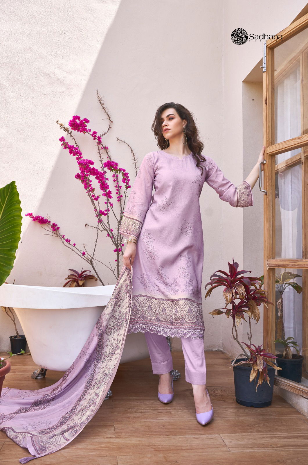 The Secret Garden By Sadhana Muslin Silk Digital Printed Salwar Kameez Wholesale Price In Surat